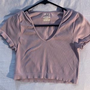 Stretchy purple tee